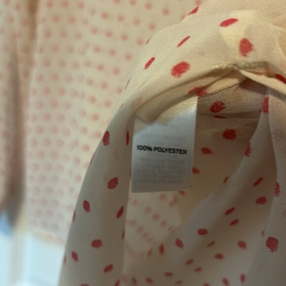 Trouve polka dot sheer blouse S/M - Picture 3 of 3